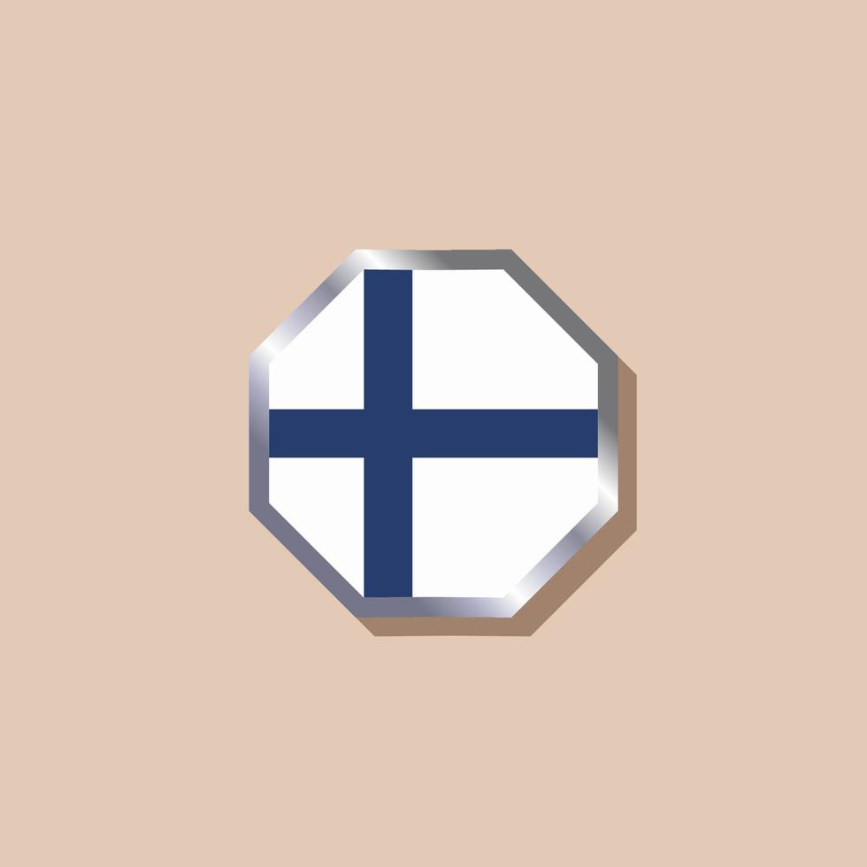 Illustration of Finland flag Template vector