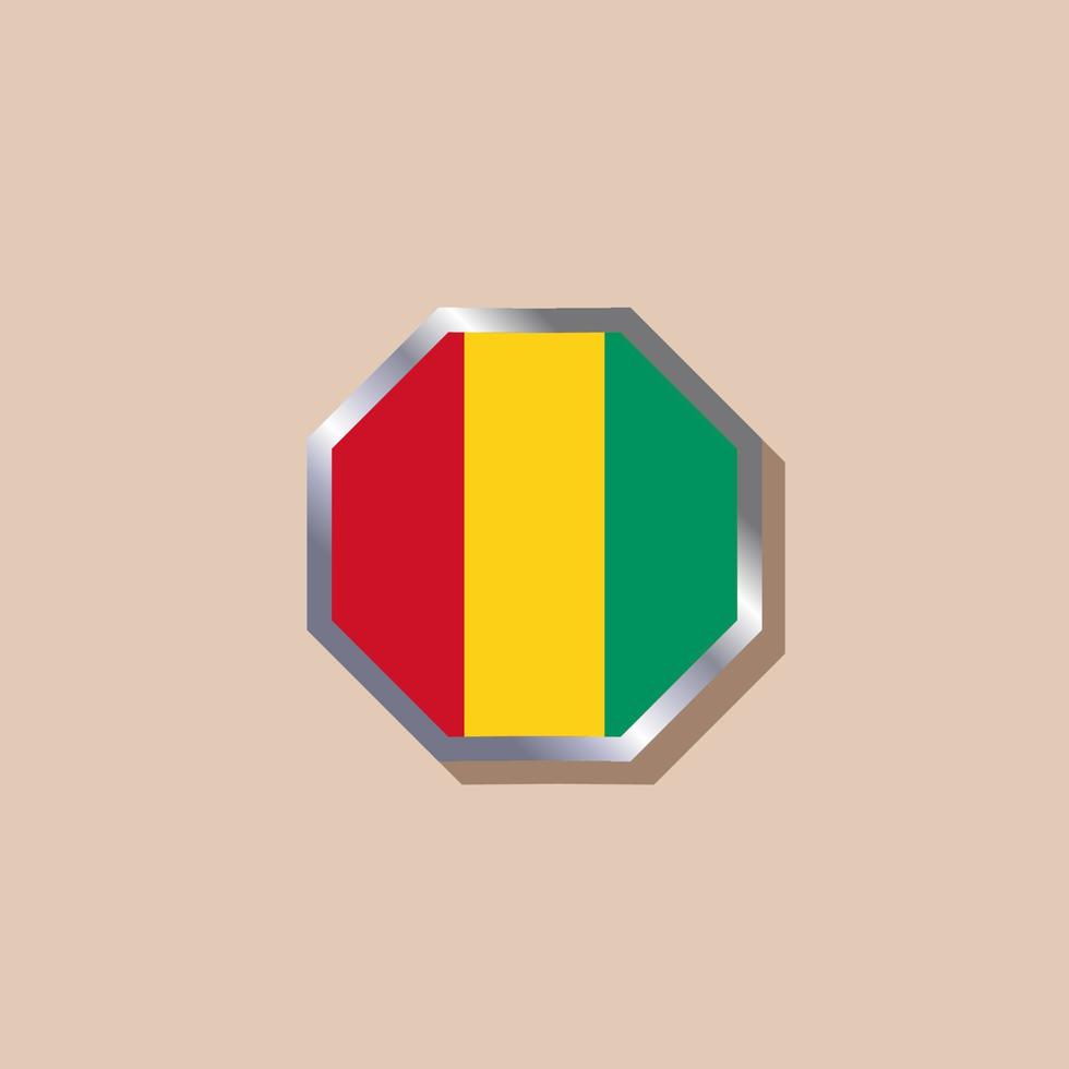 Illustration of Guinea flag Template vector