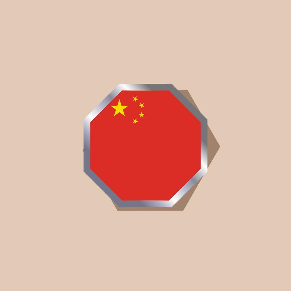 Illustration of China flag Template vector