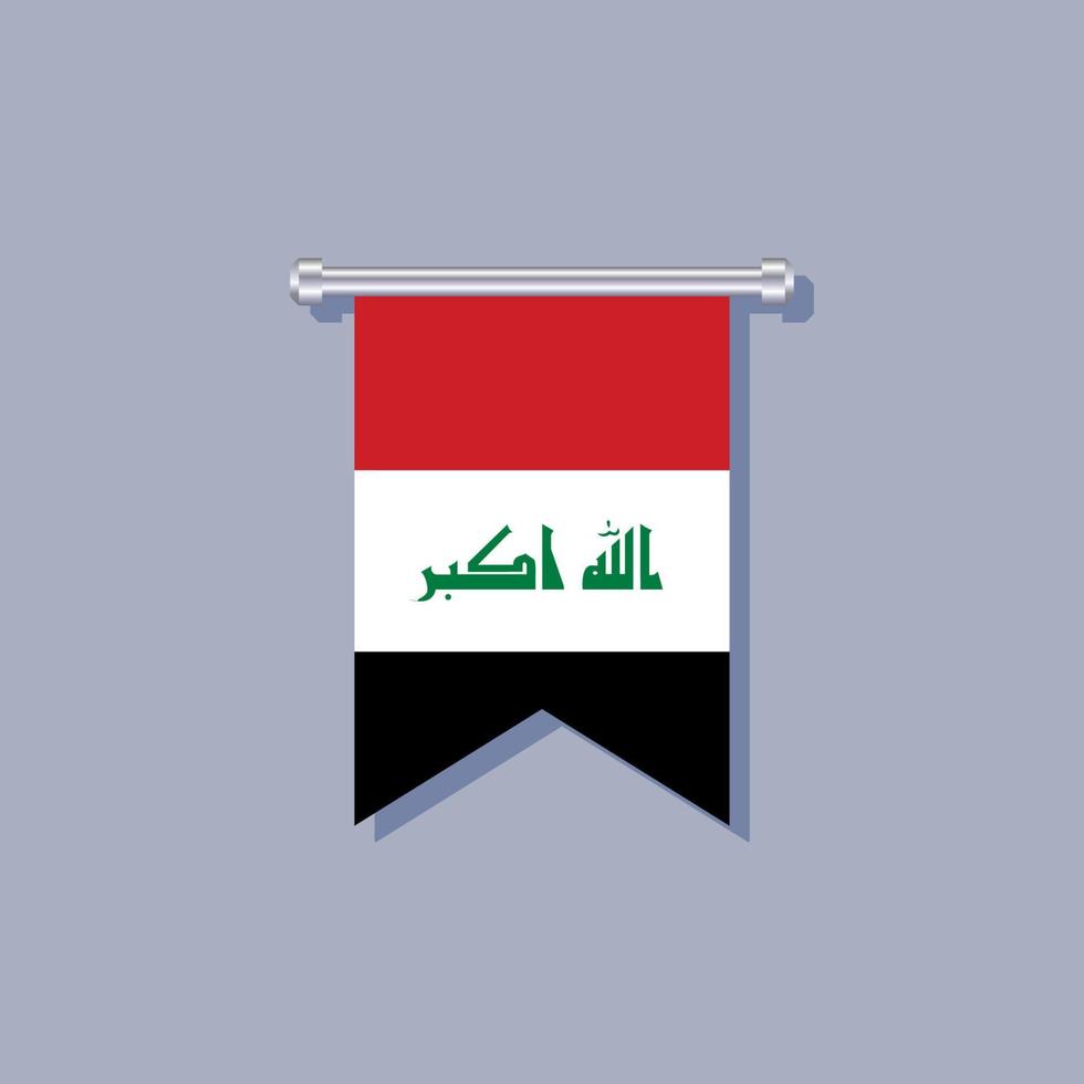 Illustration of Iraq flag Template vector