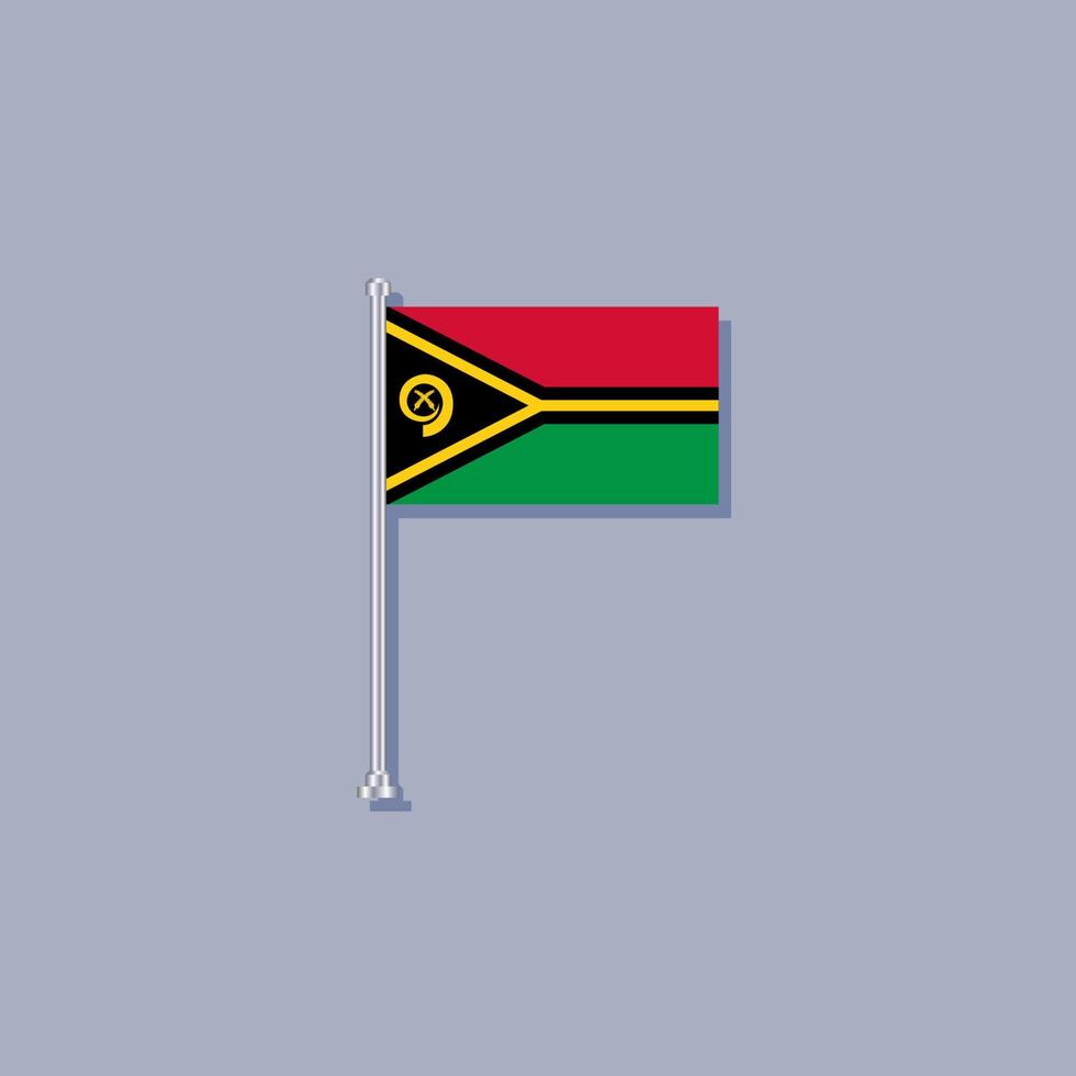 Illustration of Vanuatu flag Template vector