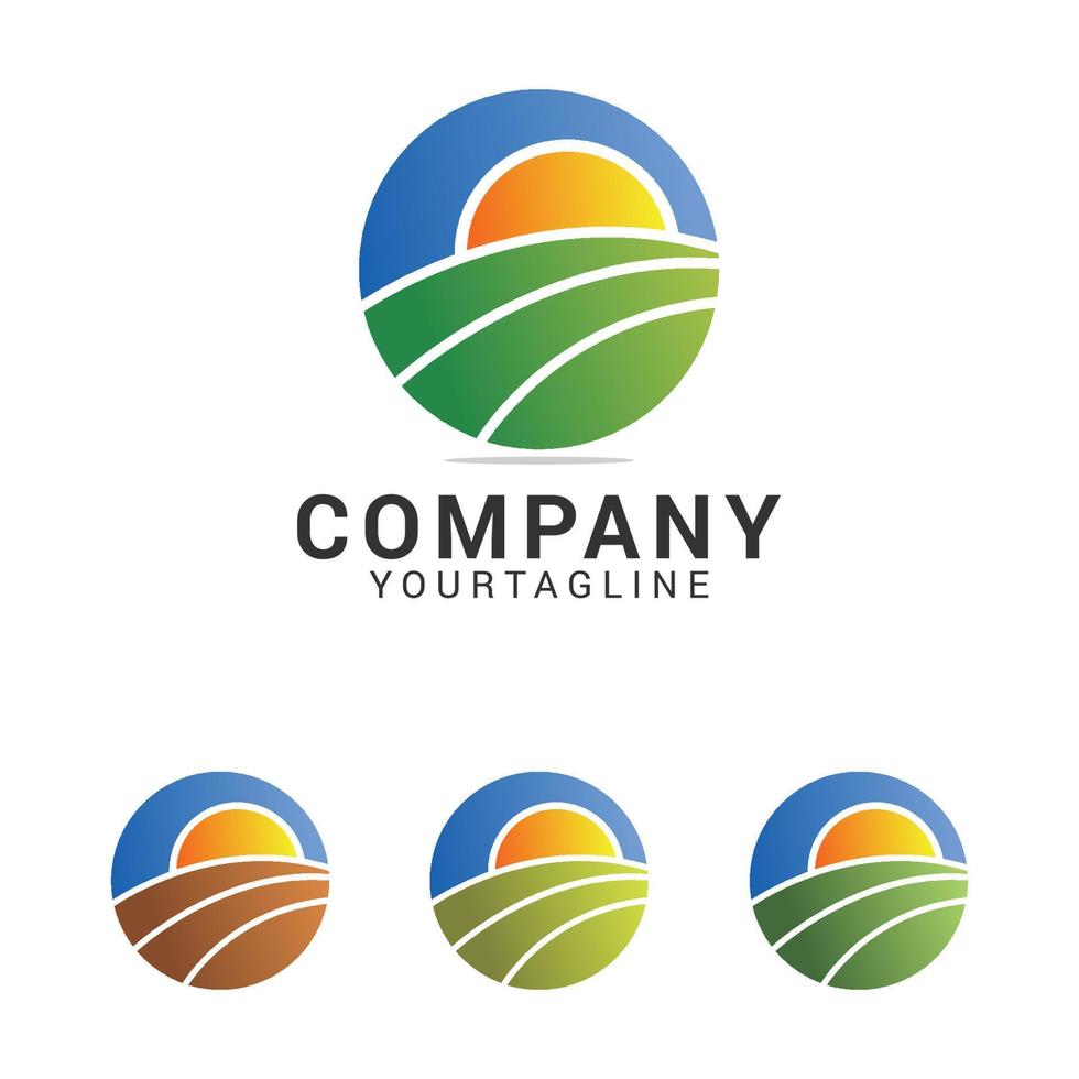 Modern Nature Logo Design Template vector
