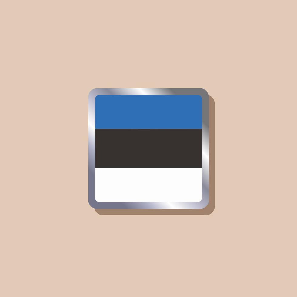 Illustration of Estonia flag Template vector
