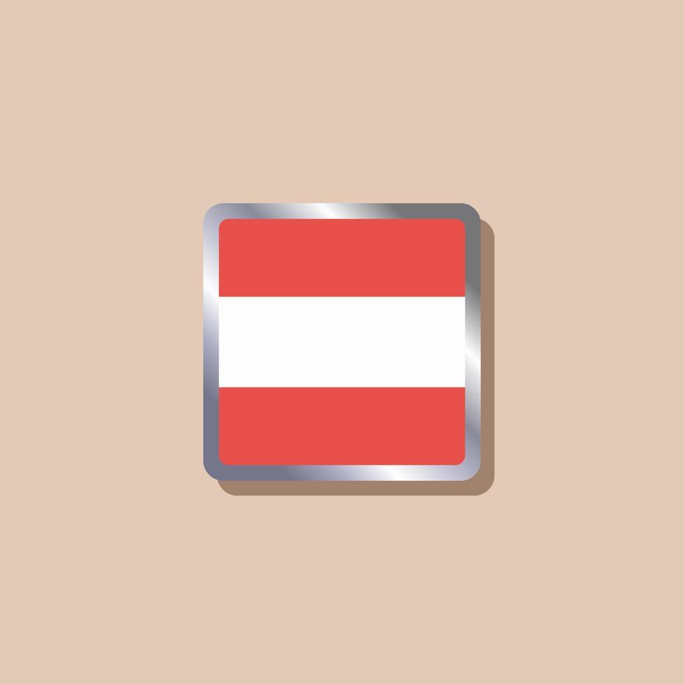 Illustration of Austria flag Template vector