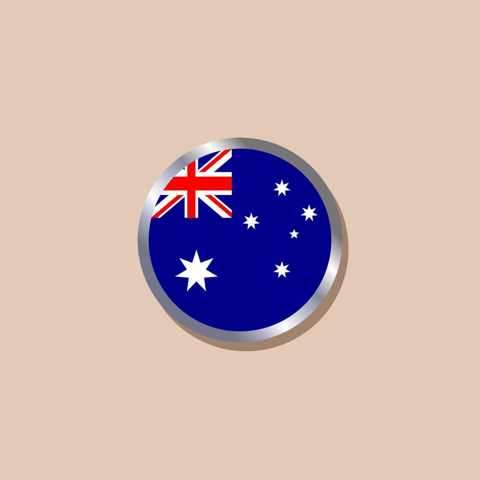 ilustración de la plantilla de la bandera de australia vector