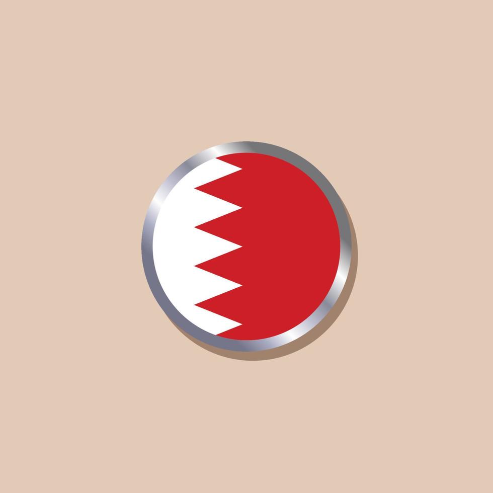 Illustration of Bahrain flag Template vector