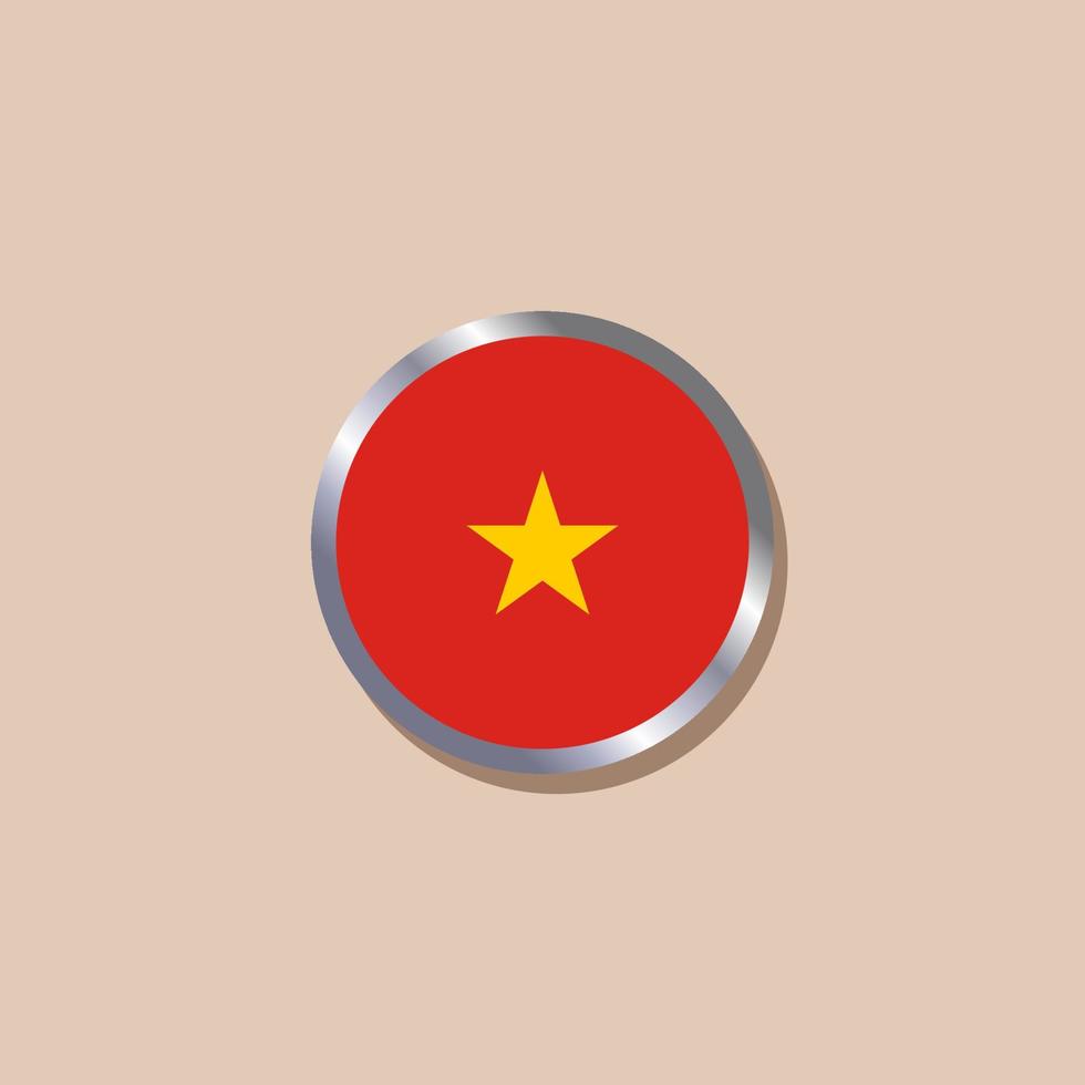 Illustration of Vietnam flag Template vector