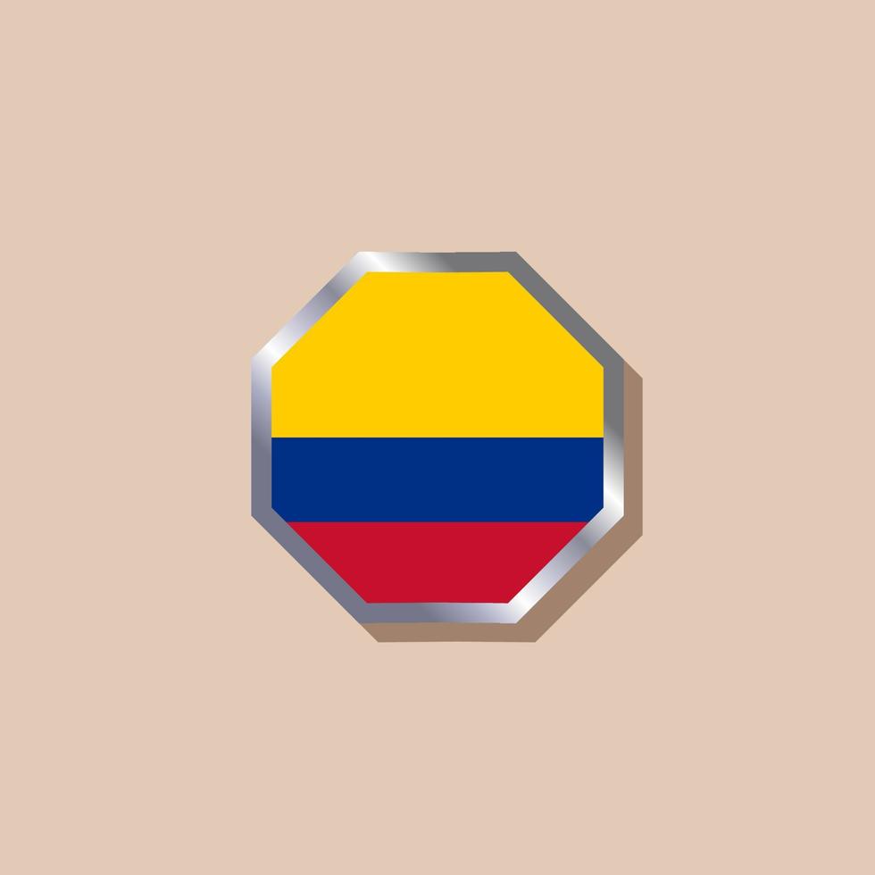 Illustration of Colombia flag Template vector