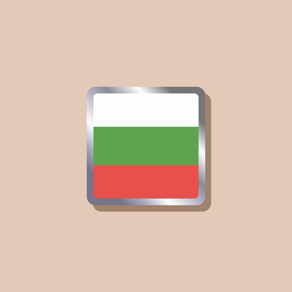 Illustration of Bulgaria flag Template vector