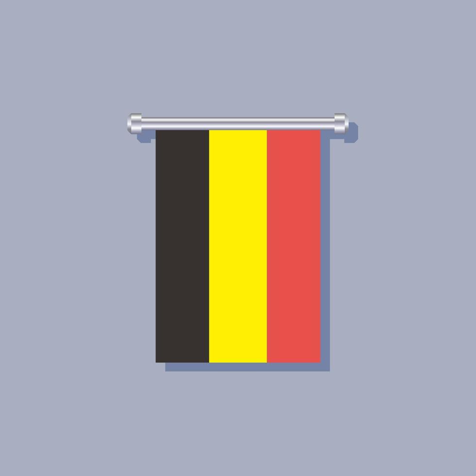 Illustration of Belgium flag Template vector