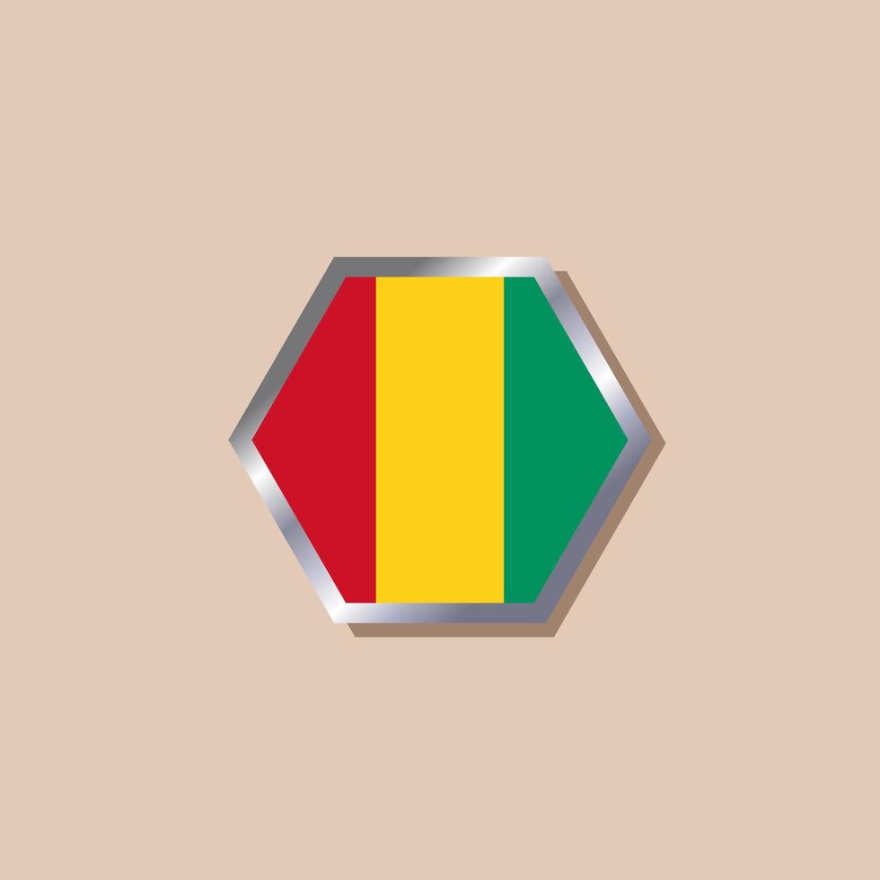 Illustration of Guinea flag Template vector