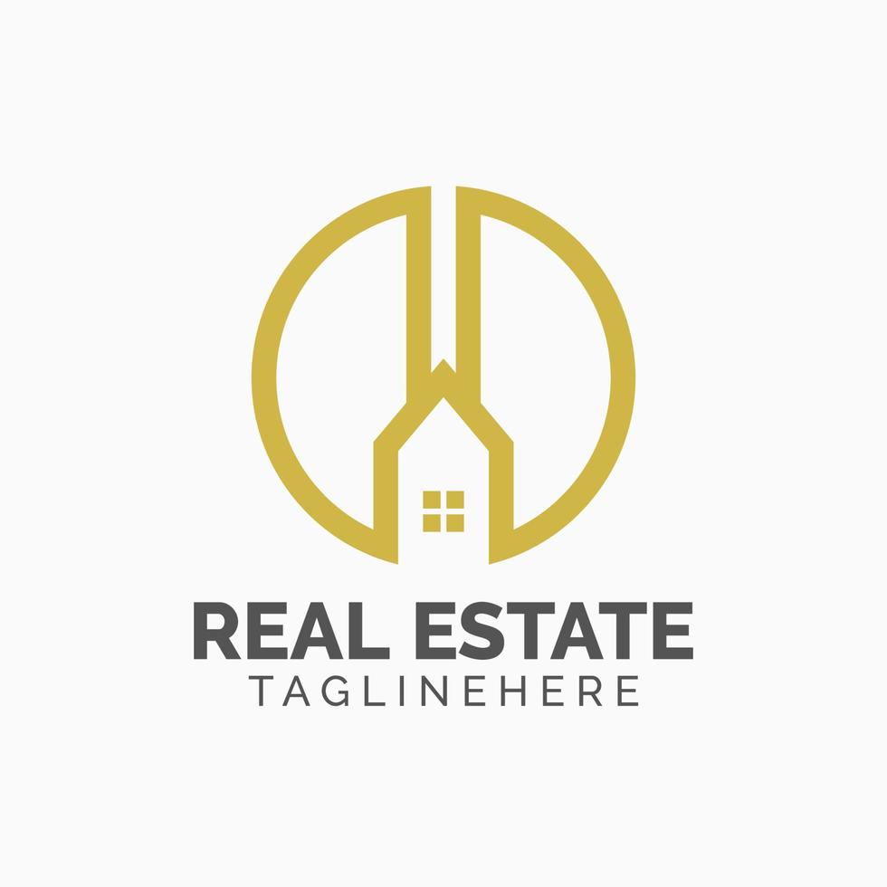 Real Estate Logo Design Template vector