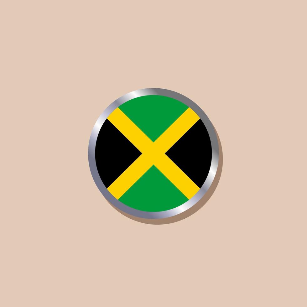 ilustración de la plantilla de la bandera de jamaica vector