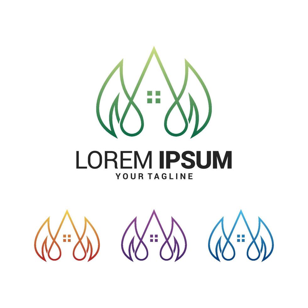 Modern Nature Logo Design Template vector