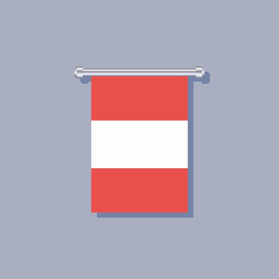 Illustration of Austria flag Template vector