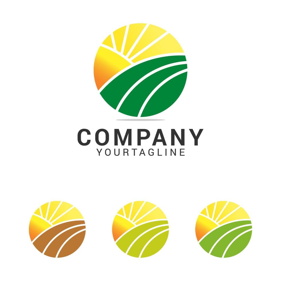 Modern Nature Logo Design Template vector