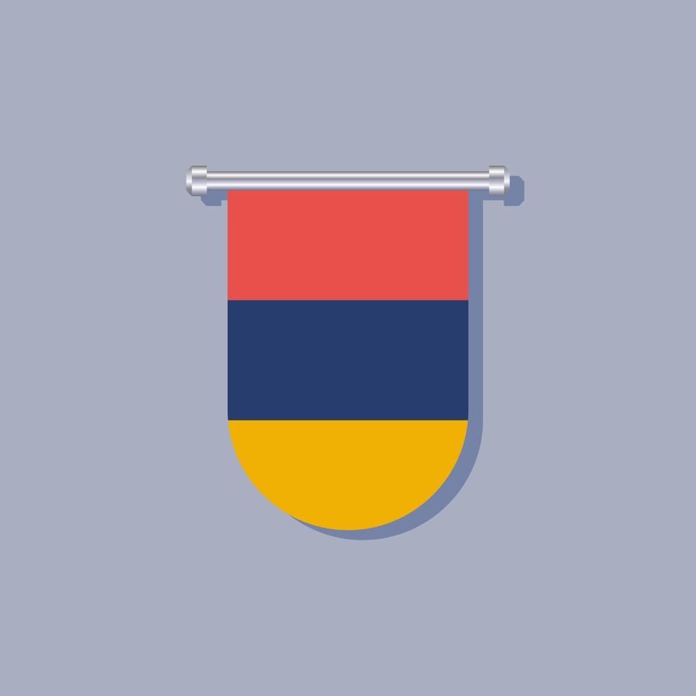 Illustration of Armenia flag Template vector