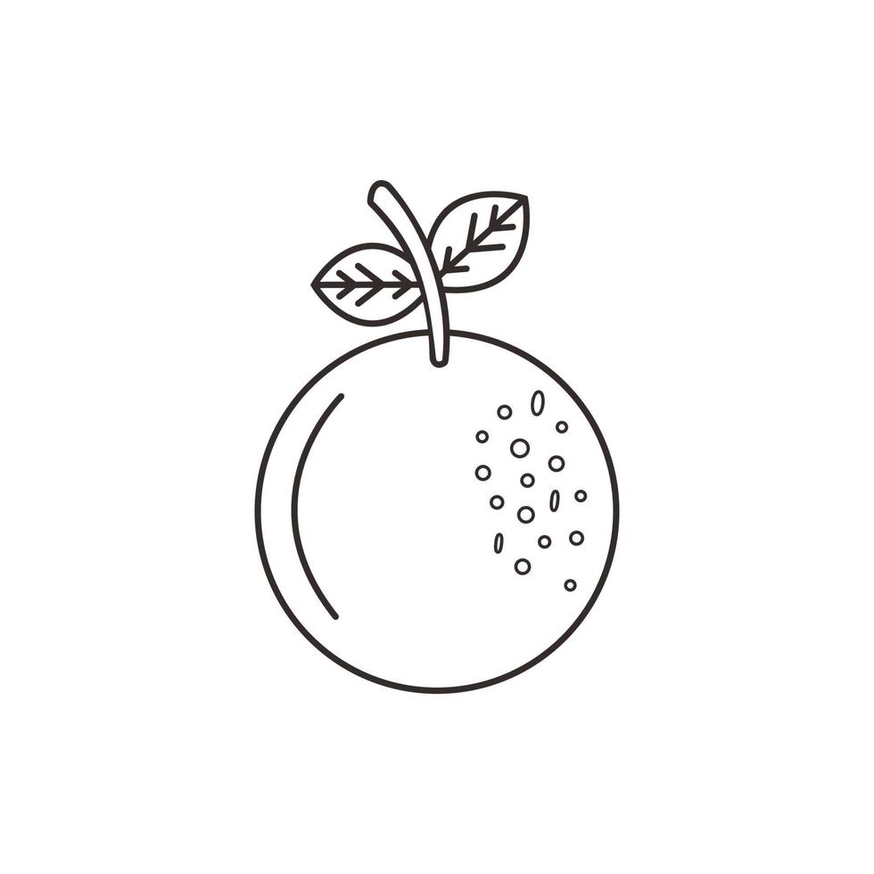 plantilla de vector de fruta dibujada a mano
