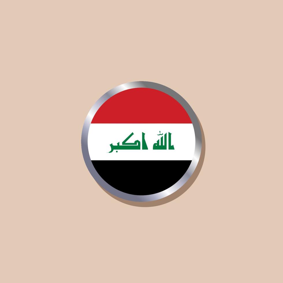 Illustration of Iraq flag Template vector