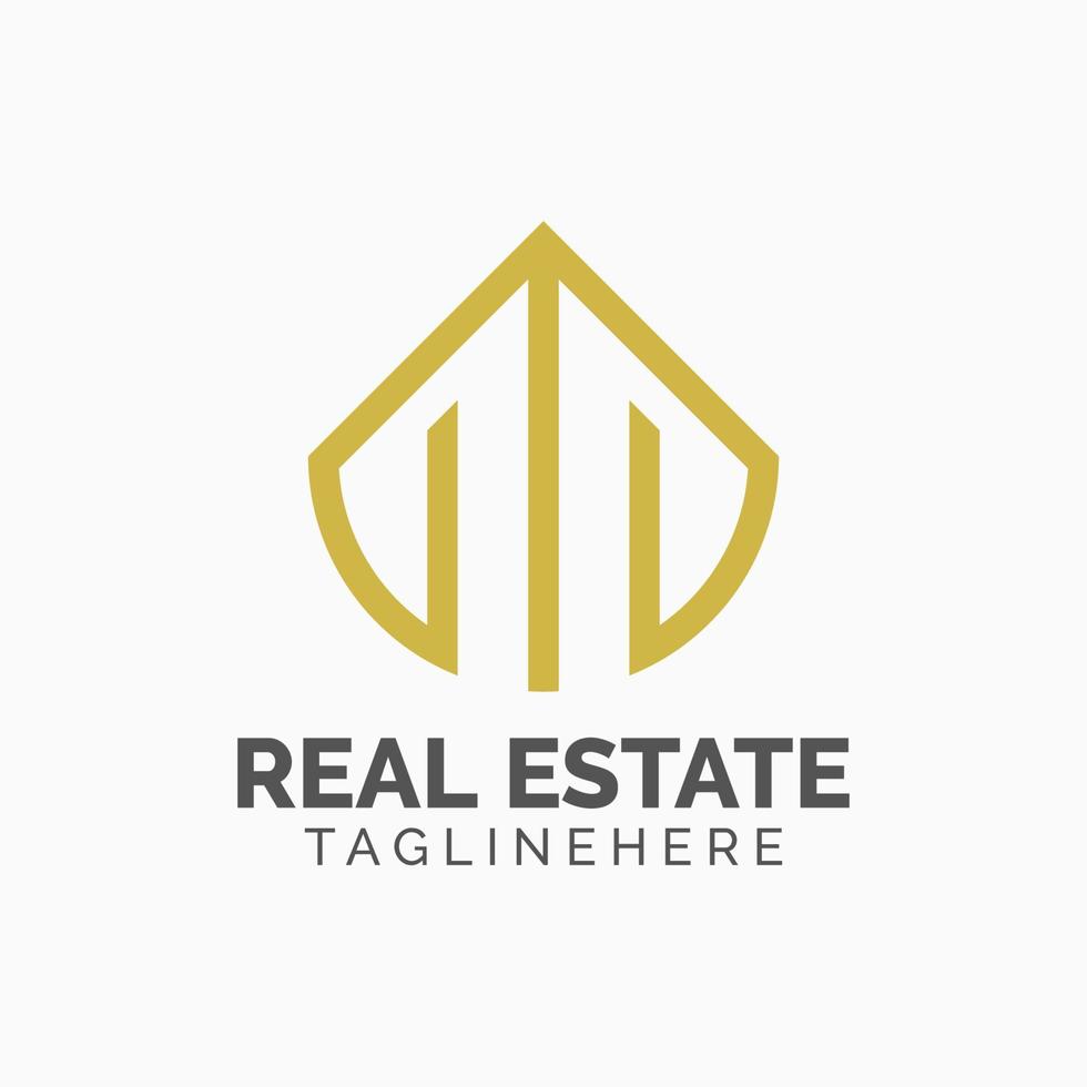 Real Estate Logo Design Template vector