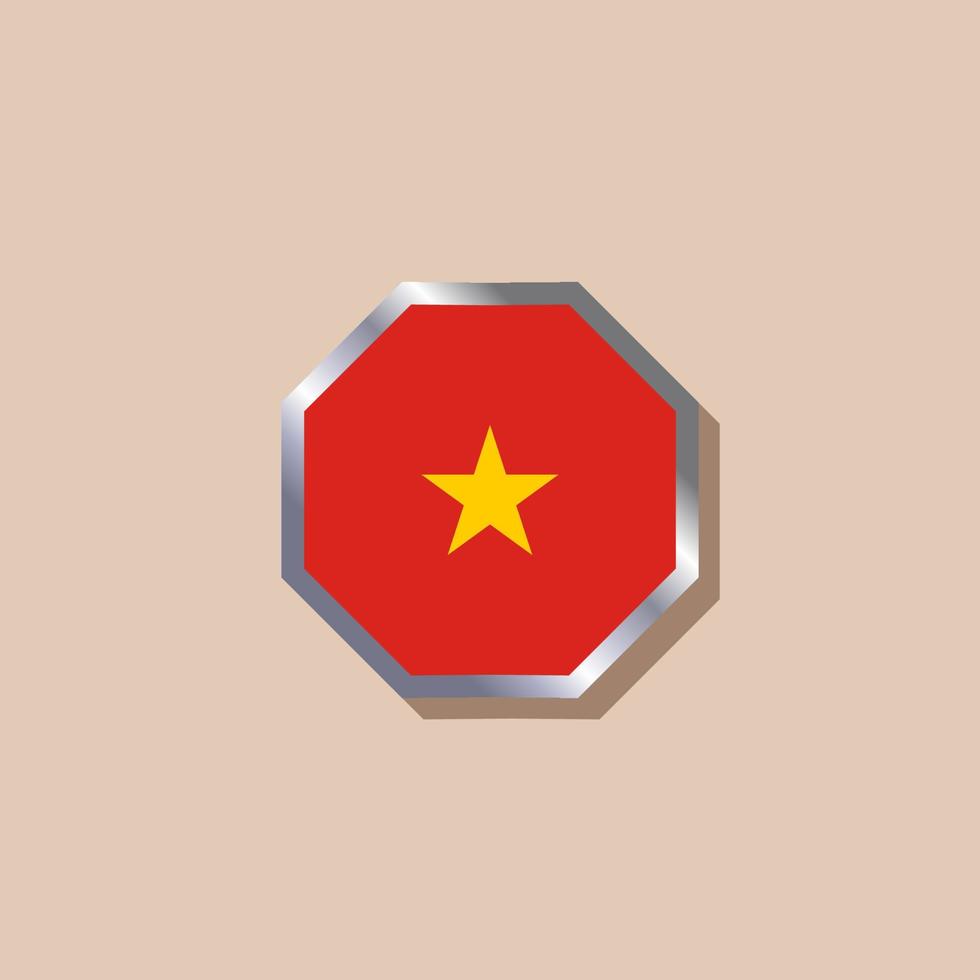 Illustration of Vietnam flag Template vector