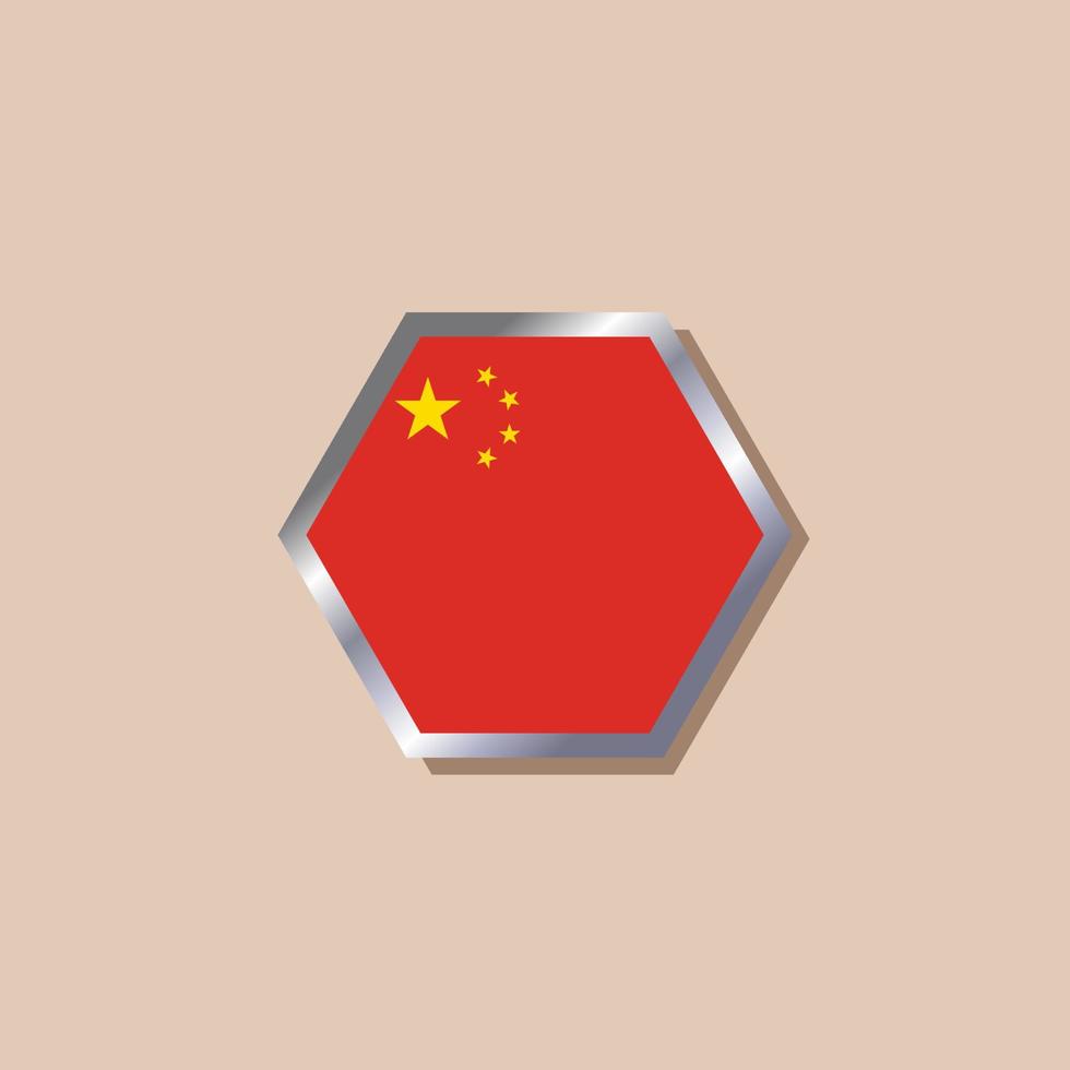 ilustración de plantilla de bandera de china vector