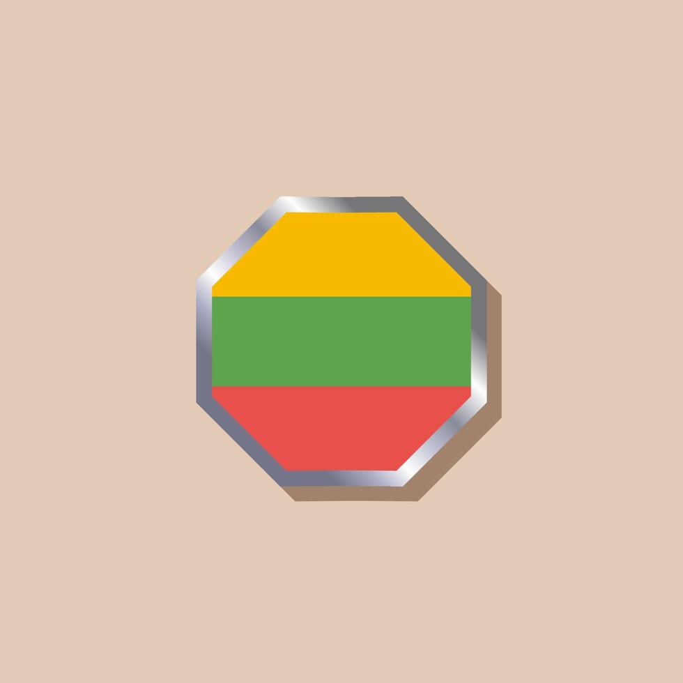 Illustration of Lithuania flag Template vector