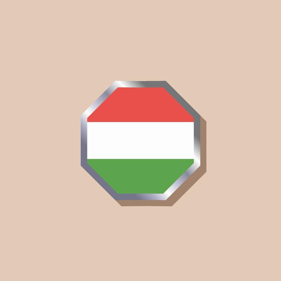 Illustration of Hungary flag Template vector