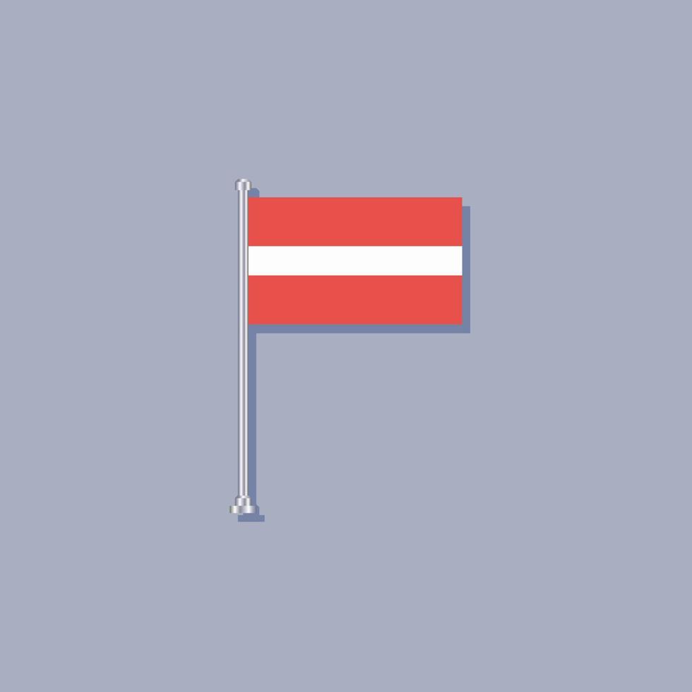 Illustration of Latvia flag Template vector