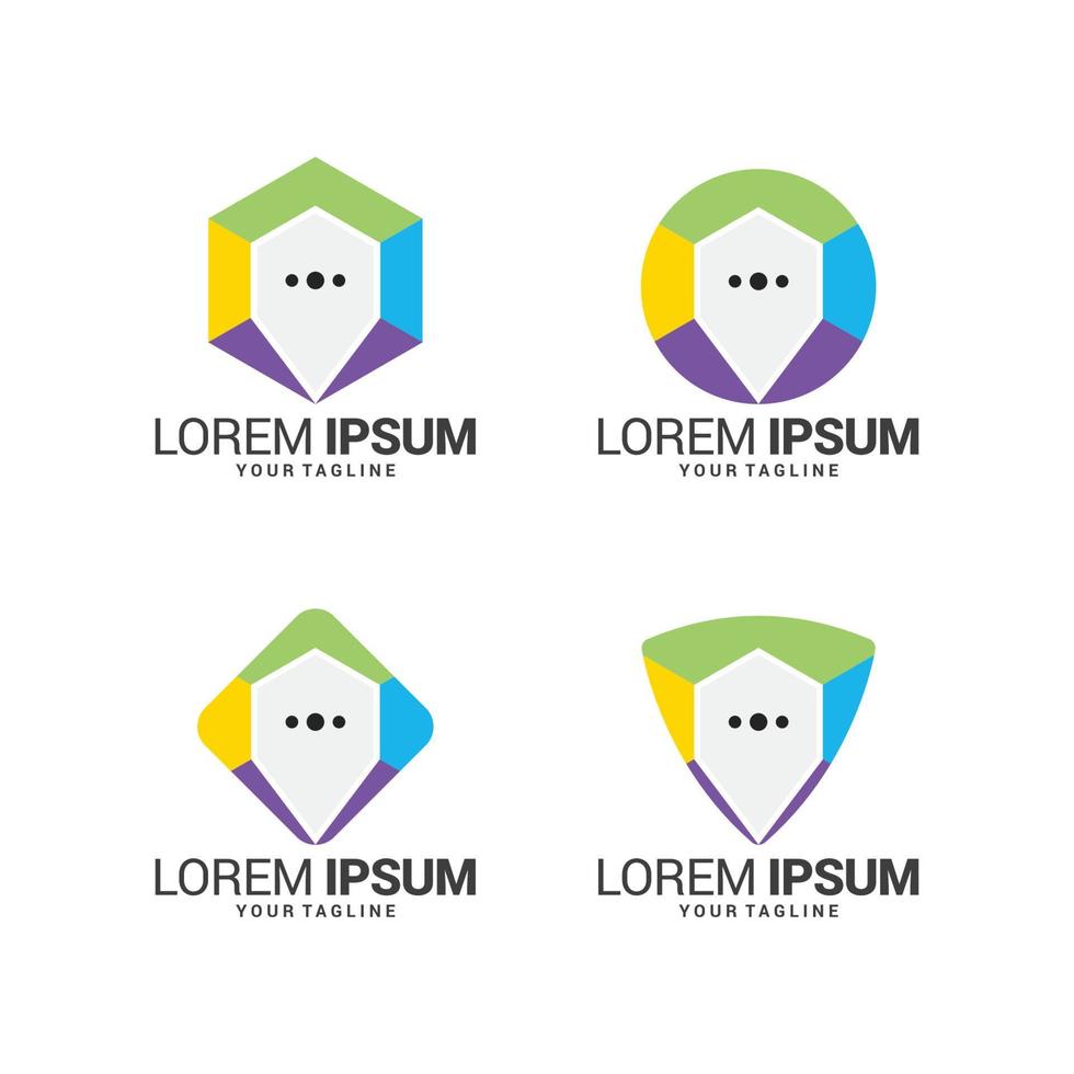 plantilla de diseño de logotipo moderno vector