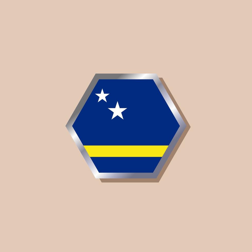 Illustration of Curacao flag Template vector