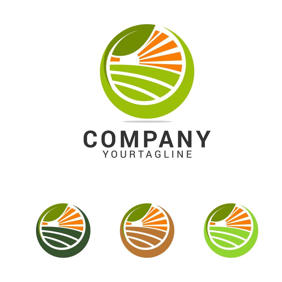 Modern Nature Logo Design Template vector