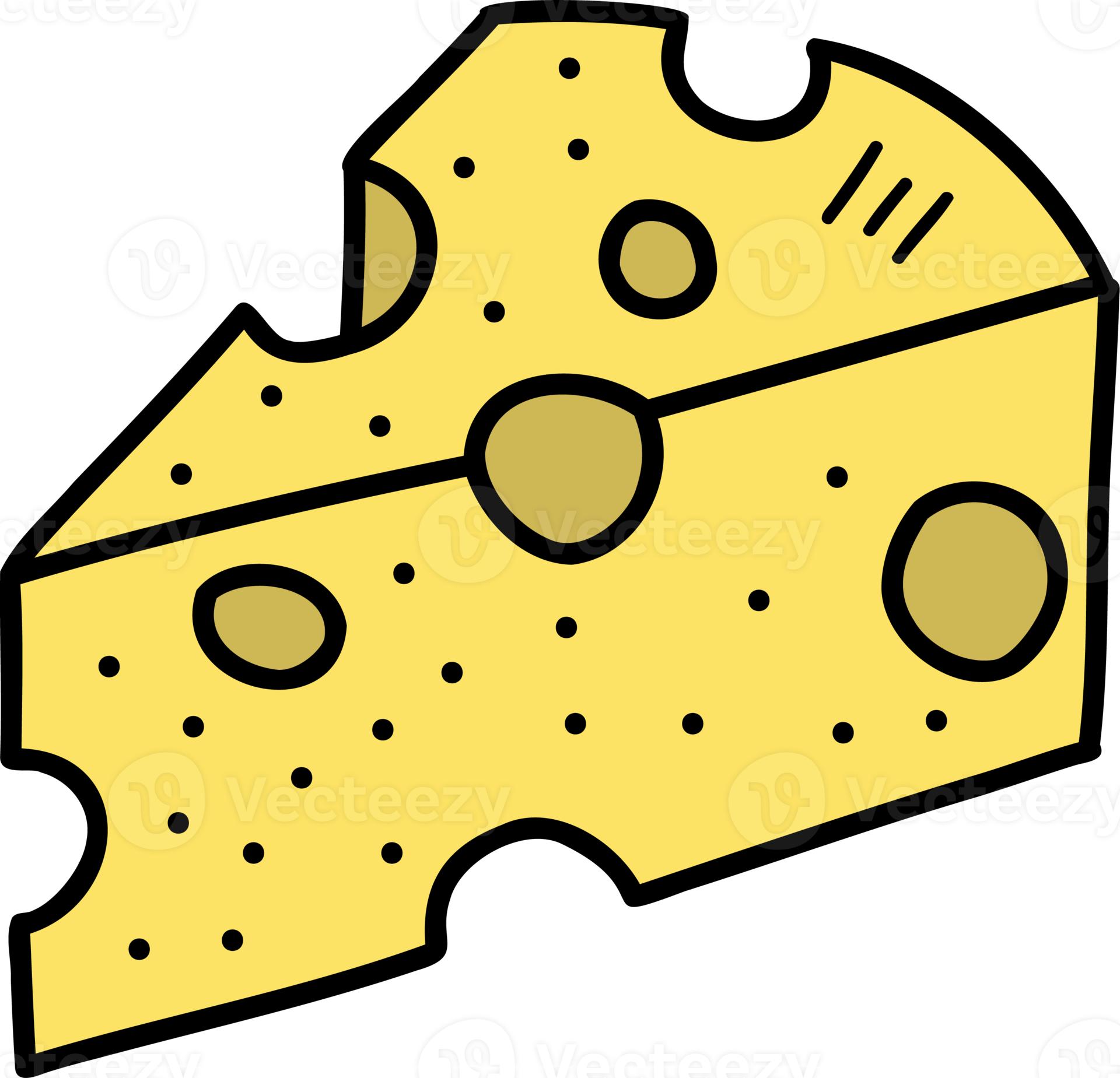 hand drawn cute cheese illustration on transparent background 11023399 PNG