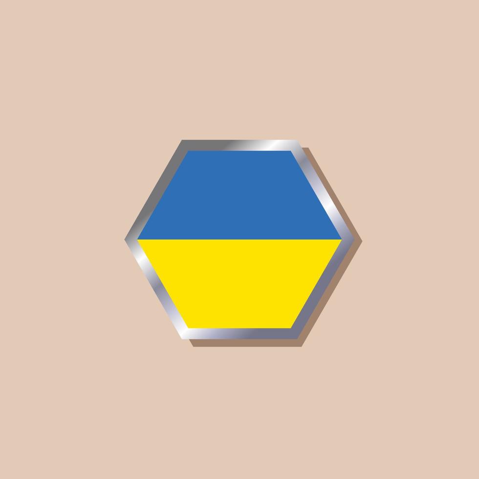 Illustration of Ukraine flag Template vector