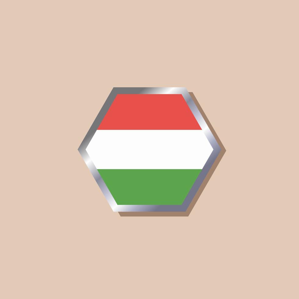 Illustration of Hungary flag Template vector