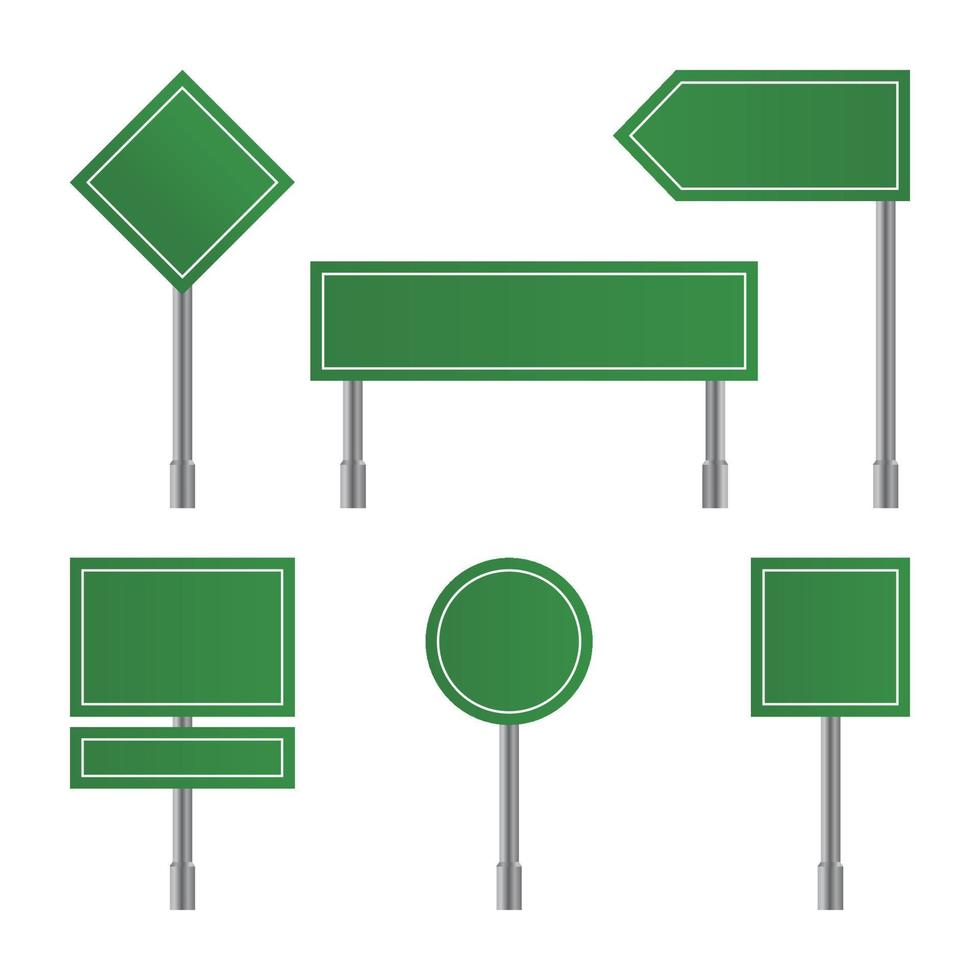 blank road sign templates