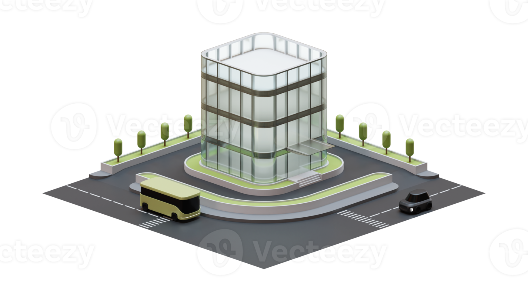 Architectural Buidling 3d Design Element png