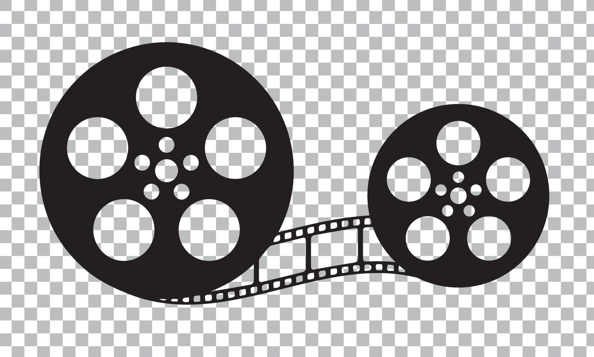 Film reel movie icon. Old retro reel with film strip on background. Vector  illustration isolated. 11023999 Vector Art at Vecteezy