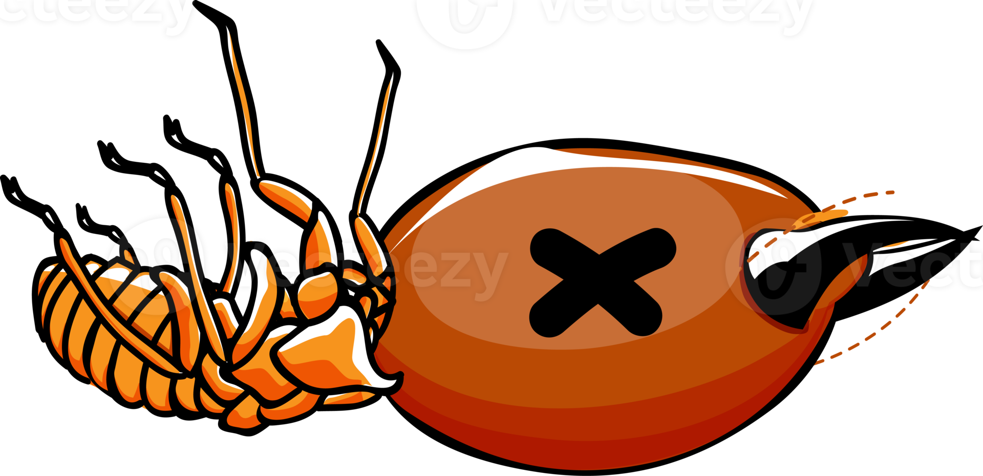 Cute cartoon termite png