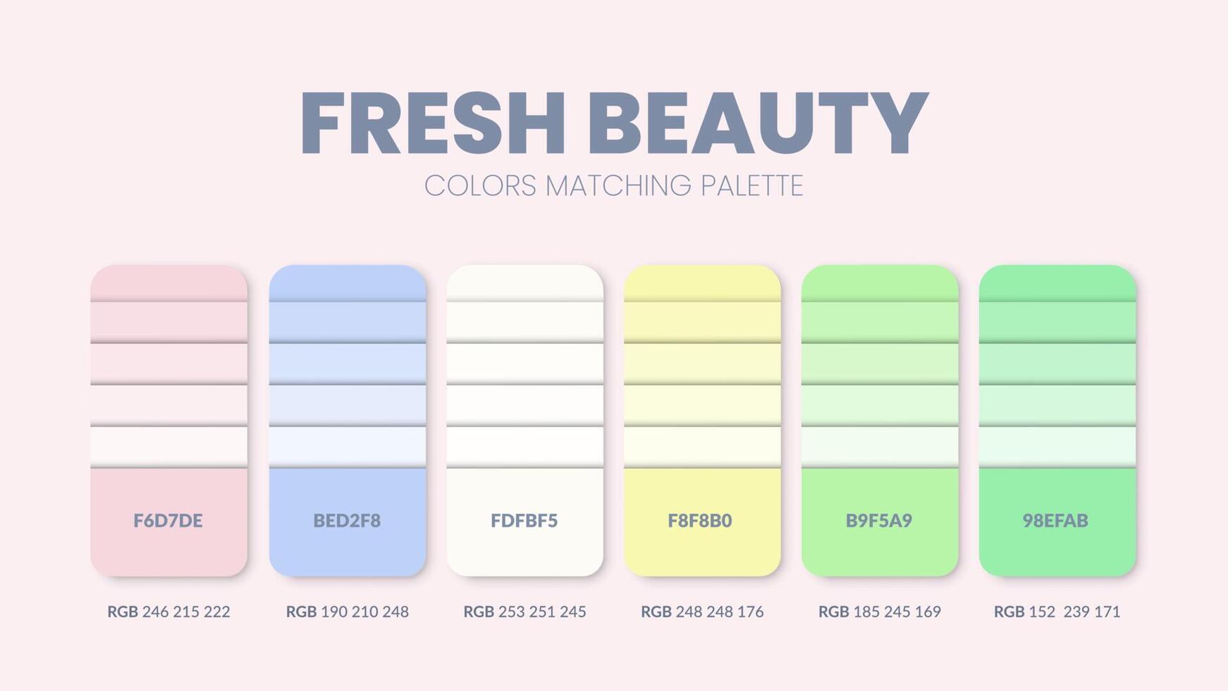 ideas de esquemas de color para el concepto de belleza. Las paletas de