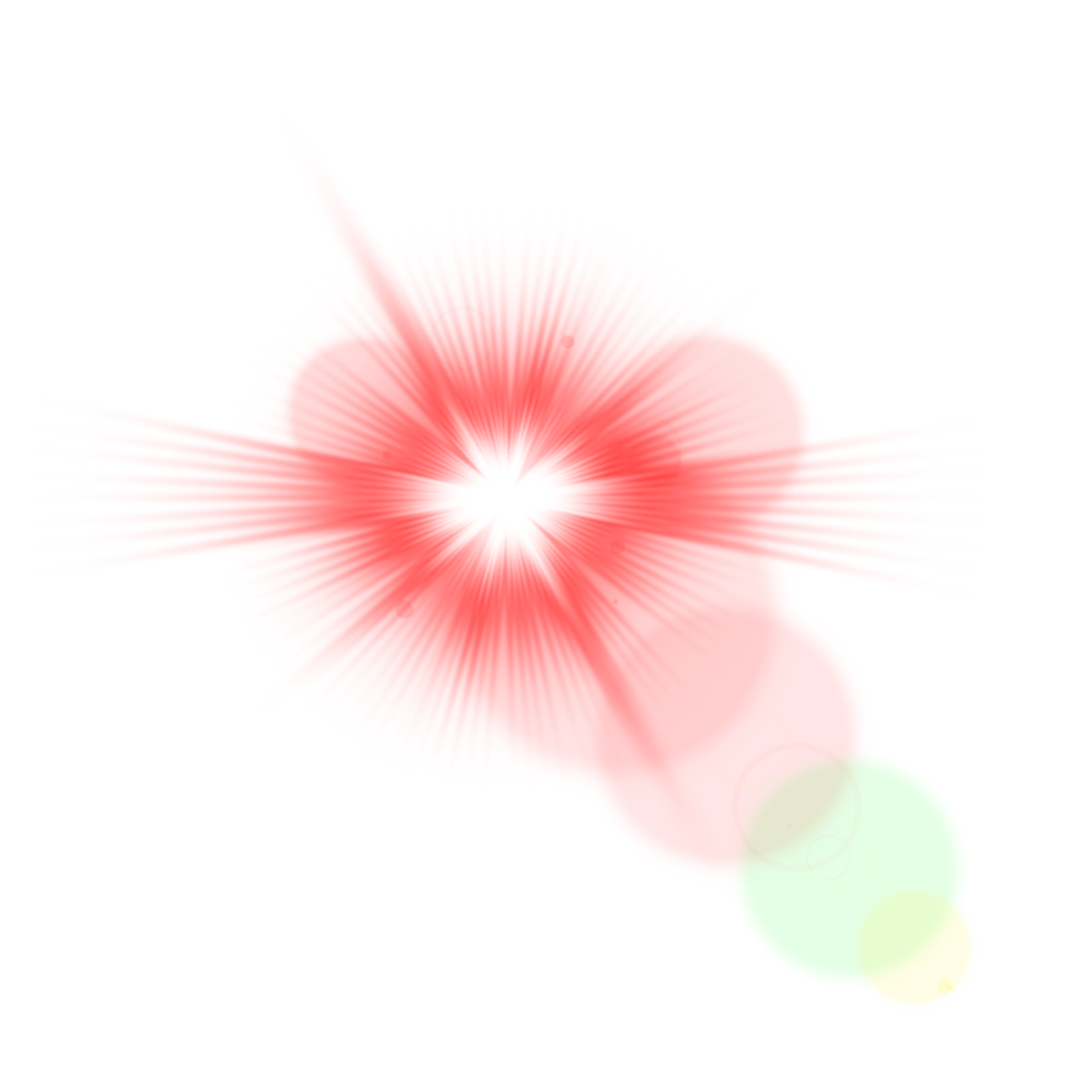 effet de lumière parasite numérique réaliste png