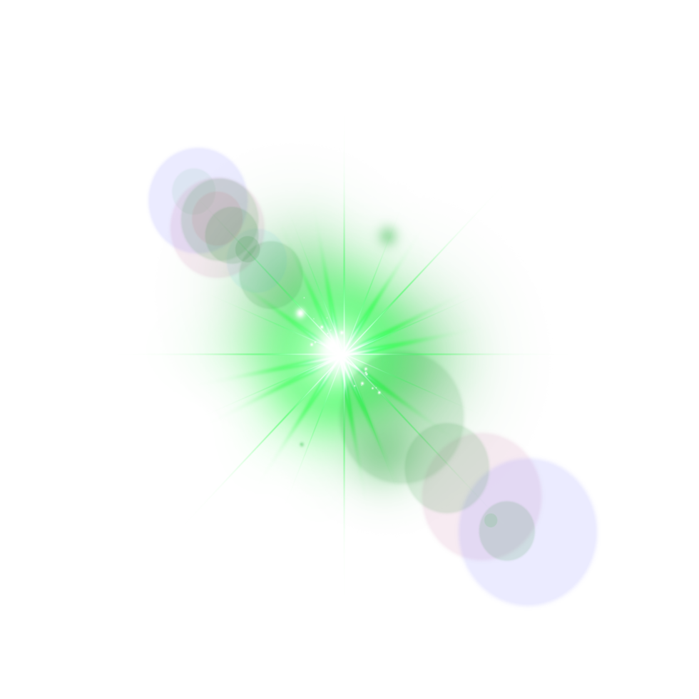 effet de lumière parasite numérique réaliste png