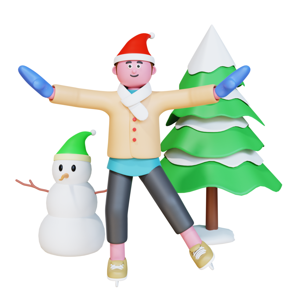 celebrating christmas and snowman png