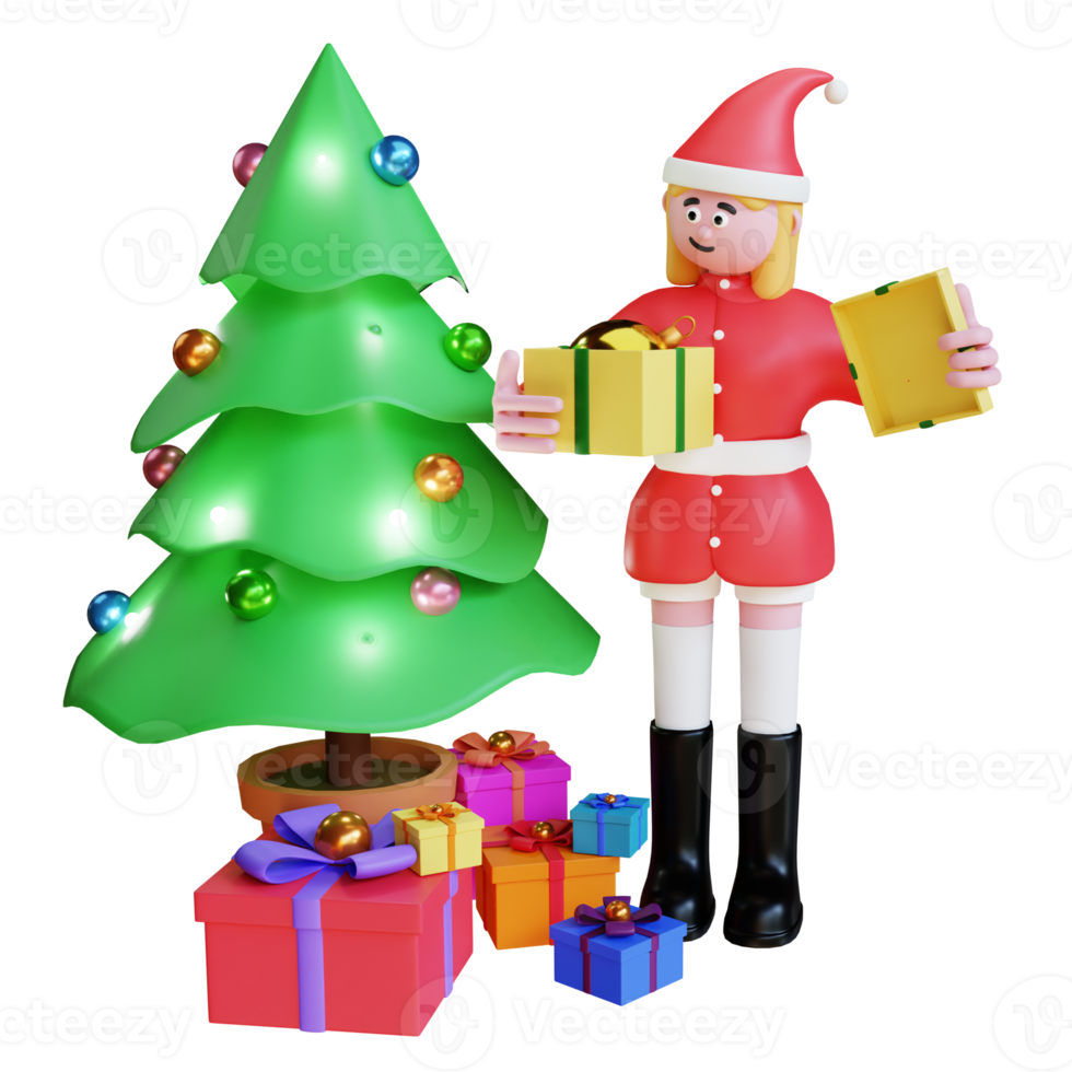christmas tree with gifts png