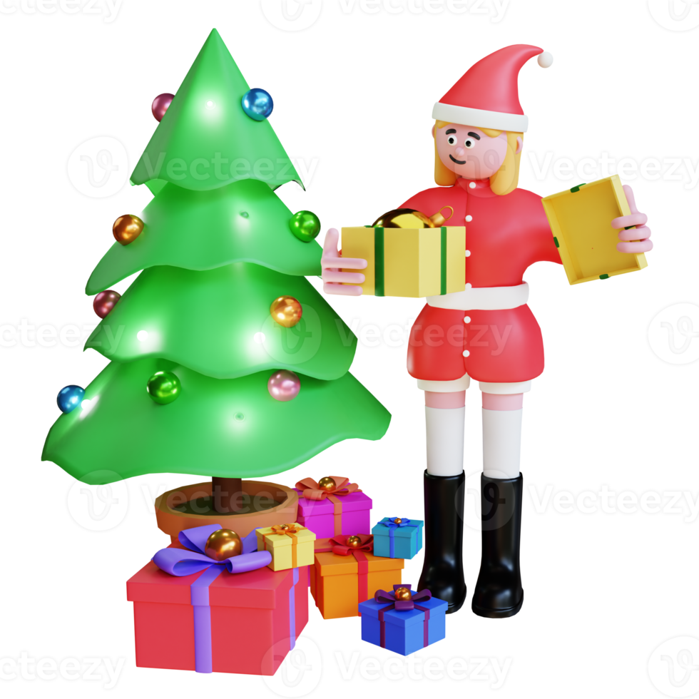 Weihnachtsbaum mit Geschenken png