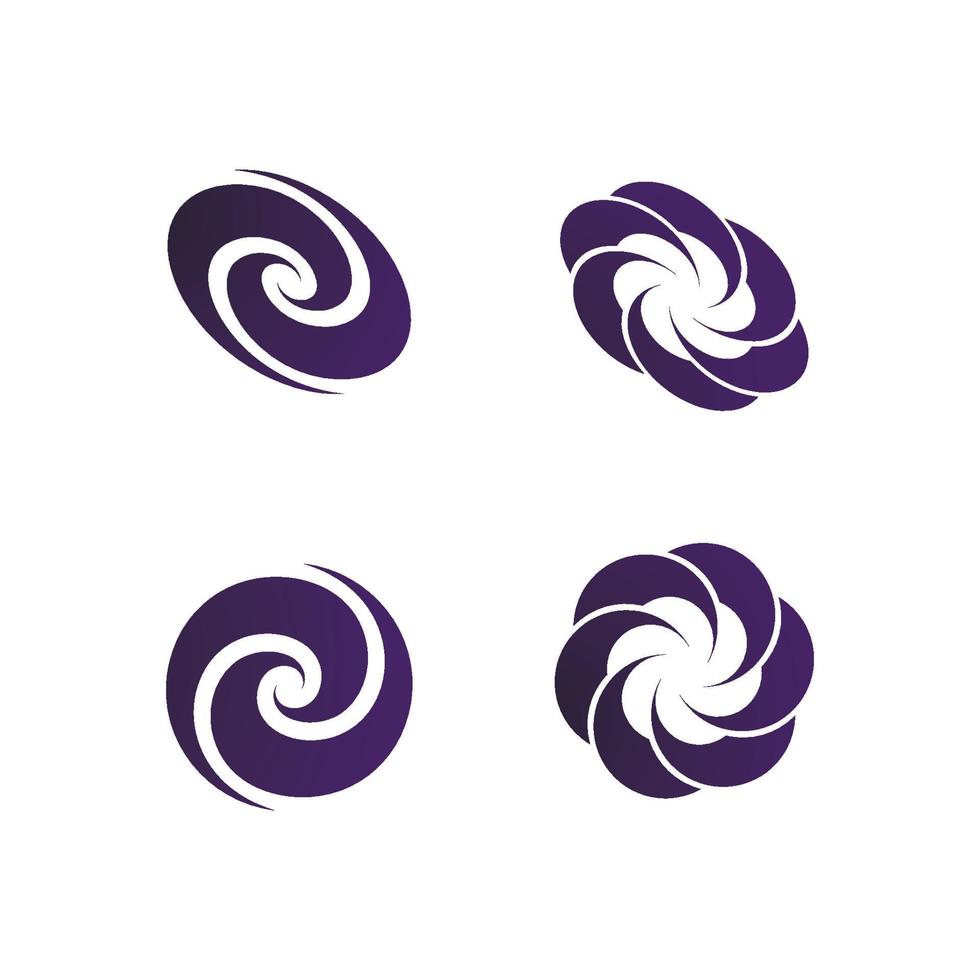 Abstract vortex spin logo icon design vector