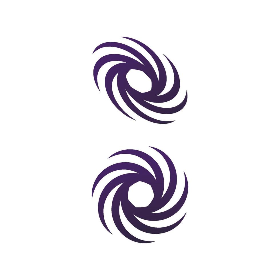 Abstract vortex spin logo icon design vector