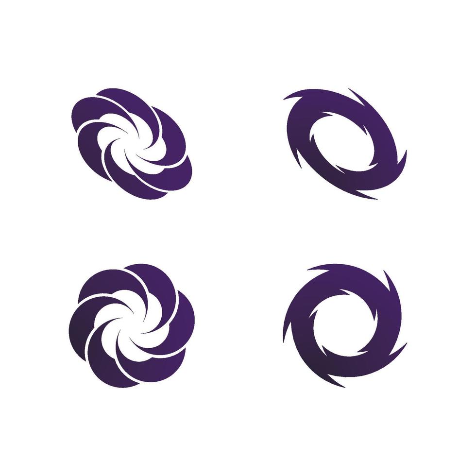 Abstract vortex spin logo icon design vector