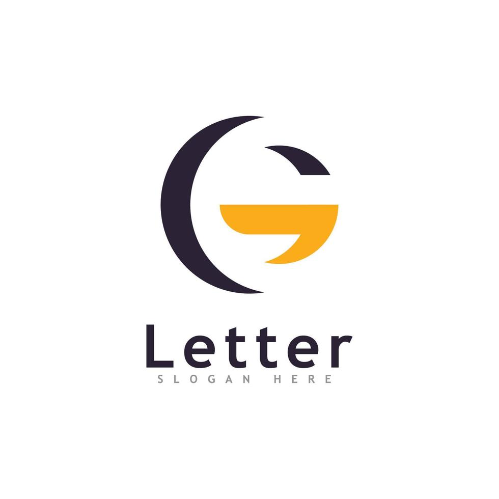 plantilla de vector de logotipo g diseño de logotipo de iniciales de letra g creativa