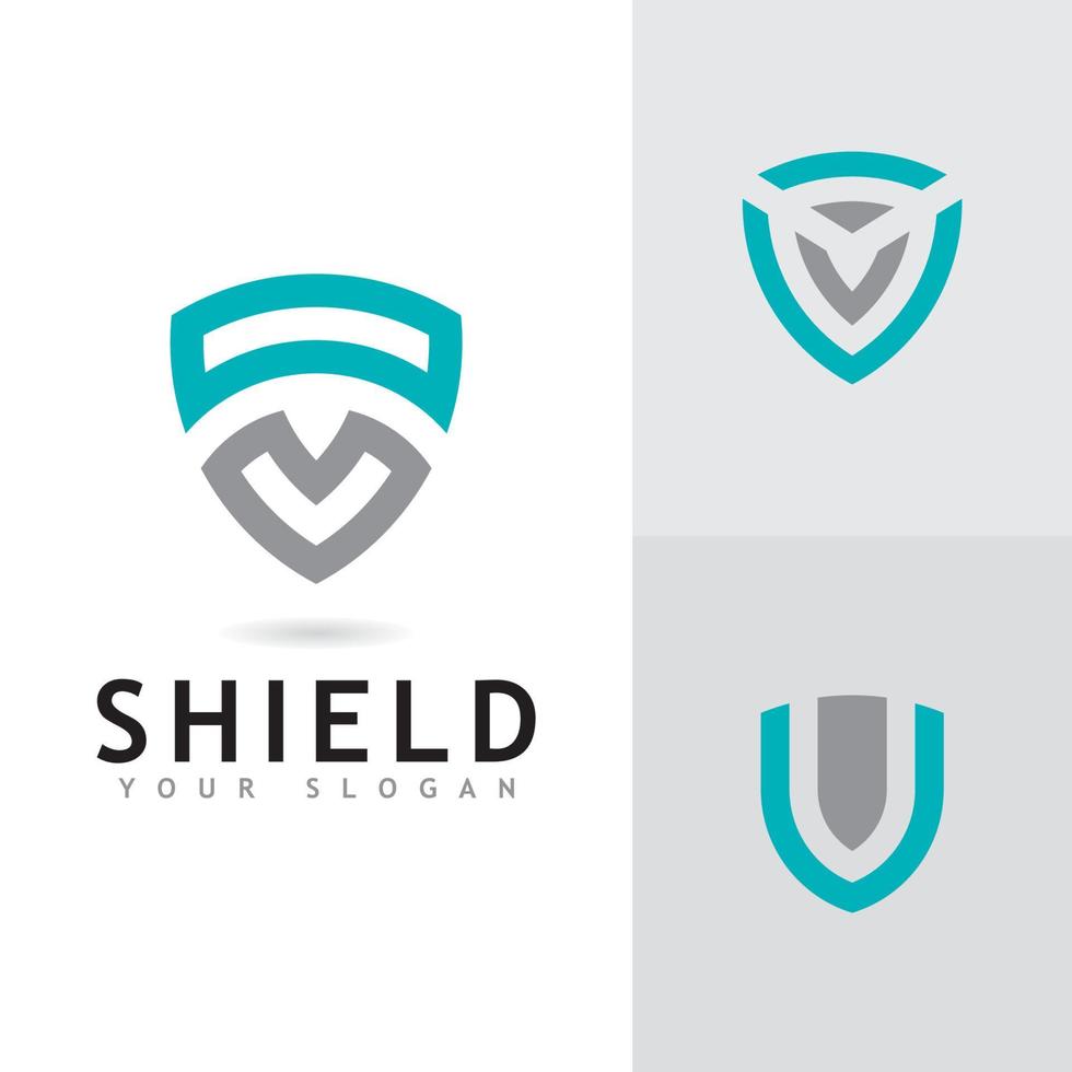 Shield logo icon design template vector